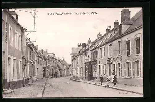 AK Sissonne, Rue de la Ville