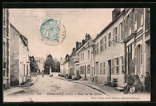 AK Sissonne, Rue de la Ville