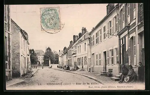 AK Sissonne, Rue de la Ville