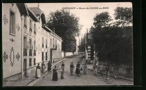 AK Crézancy, Route de Condé-en-Brie
