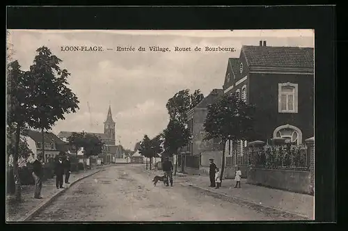 AK Loon-Plage, Entrée du Village, Rouet de Bourbourg