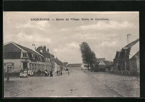 AK Loon-Plage, Entrée du Village, Route de Gravelines