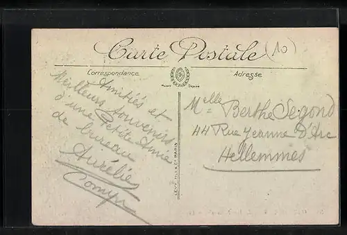 AK Hazebrouck, La Rue Nationale, Strassenpartie