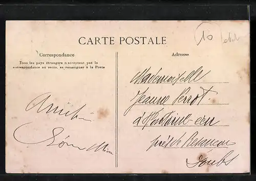 AK Abscon, Rue de l`Eglise, Strassenpartie