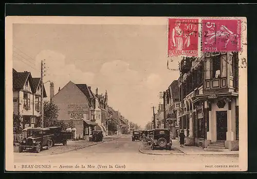 AK Bray-Dunes, Avenue de la Mer vers la Gare