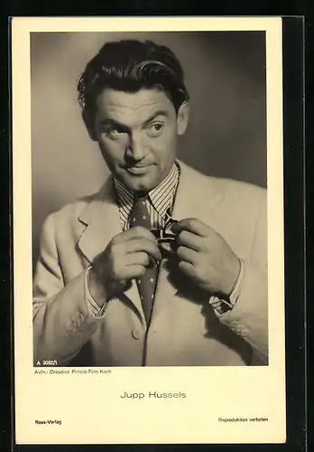 AK Schauspieler Jupp Hussels in einer Filmrolle