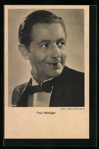 AK Schauspieler Paul Hörbiger im Kostüm einer Filmrolle