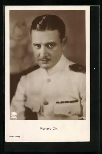 AK Schauspieler Richard Dix im Kostüm einer Filmrolle