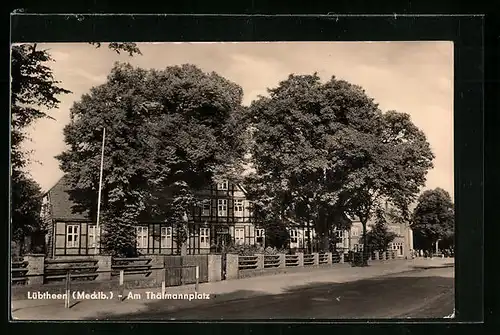 AK Lübtheen (Meckl.), Am Thälmannplatz