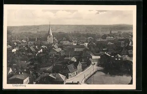 AK Lütjenburg, Gesamtansicht aus der Vogelschau
