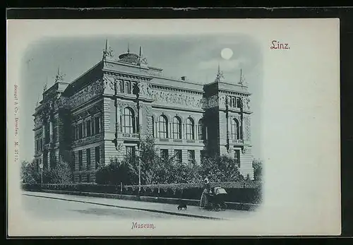 Mondschein-AK Linz an der Donau, Museum