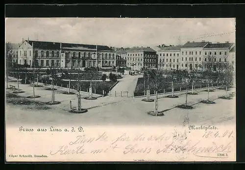 AK Linz a. d. D., Marktplatz