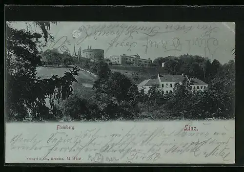 Mondschein-AK Linz a. D., Freinberg
