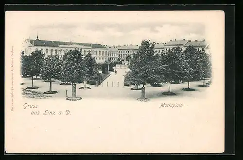 AK Linz a. D., Marktplatz