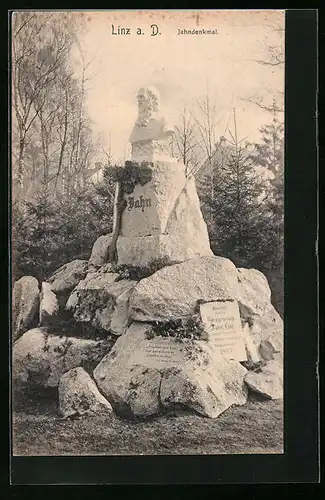 AK Linz a. Donau, Jahndenkmal