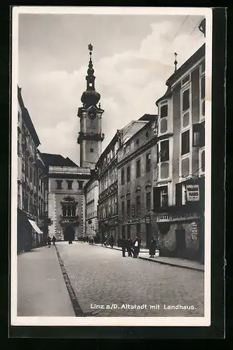 AK Linz a. D., Altstadt mit Landhaus