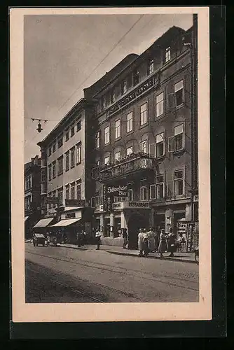 AK Linz an der Donau, Landstrasse mit Hotel Kanone