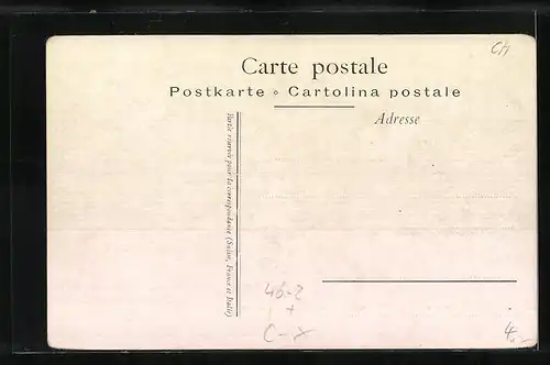 AK Genève, Rue du Mont-Blanc, Pferdebahn