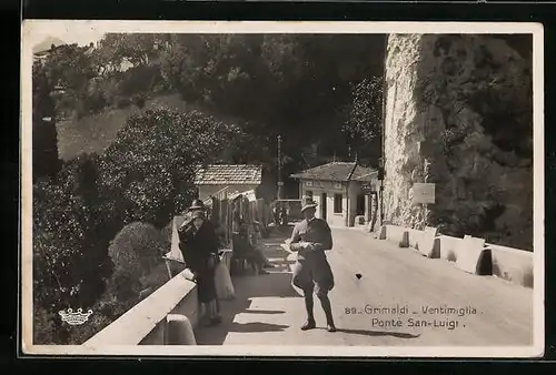 AK Grimaldi di Ventimiglia, Ponte San-Luihgi, Grenze