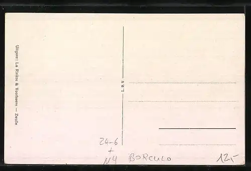 AK Borculo, De Verwoesting, 10 Augustus 1925, Unwetter