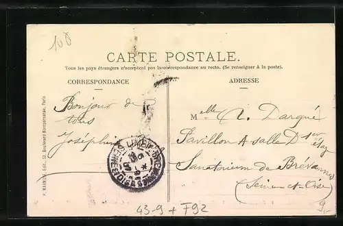 AK Saint-Cloud, Vue du Bassin de la Cascade, Volksfest