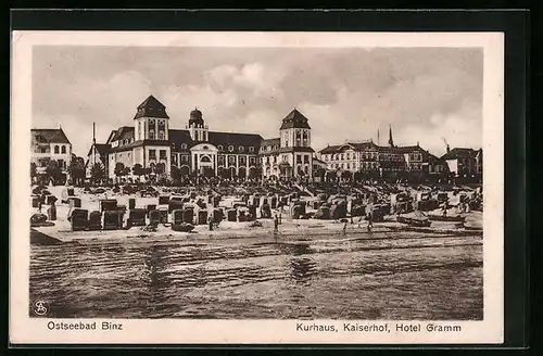 AK Binz, Kurhaus, Kaiserhof, Hotel Gramm