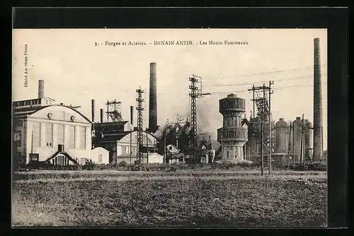 AK Denain-Anzin, Forges et Aciéries, Les Hauts Fourneaux