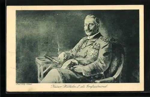 Künstler-AK Willy Stoewer: Kaiser Wilhelm II. als Grossadmiral