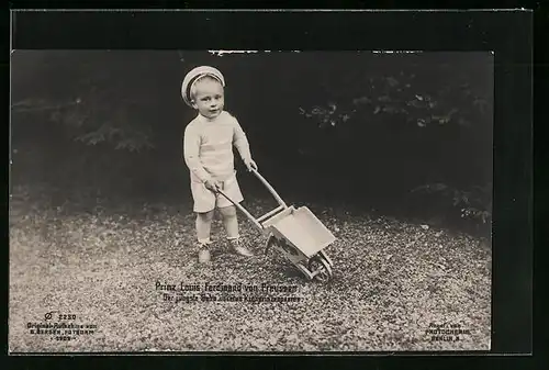 AK Prinz Louis Ferdinand von Preussen, Der jüngste Sohn unseres Kronprinzenpaares