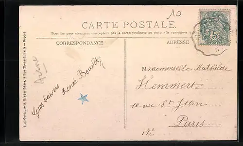 AK Vervins, Rue de Guise, Strassenpartie