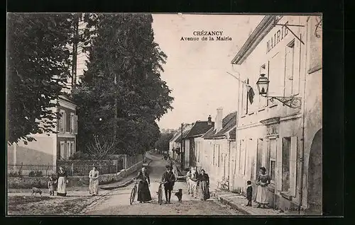 AK Crézancy, Avenue de la Mairie