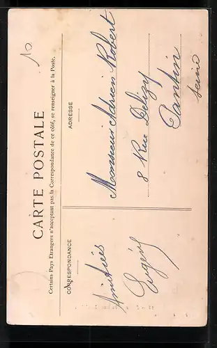 AK Laon, La Rue Châtelaine, Strassenpartie