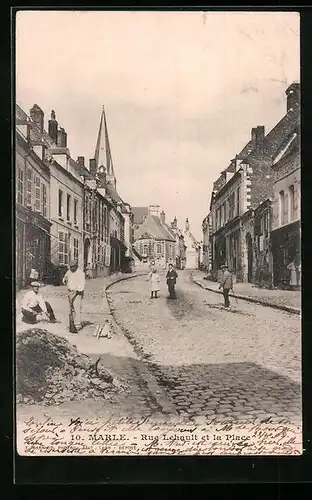 AK Marle, Rue Lehault et la Place