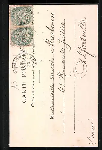 AK Vailly-sur-Aisne, Rue de l`Eglise à St. Précord