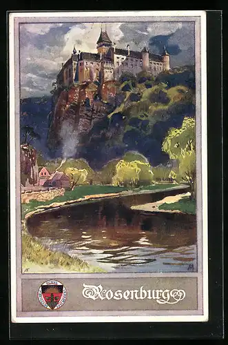 AK Deutscher Schulverein Nr. 179: Blick zur Rosenburg