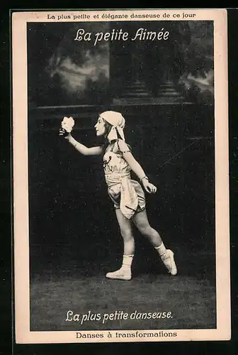 AK La petite Aimée, la plus petite danseuse, kleine französische Tänzerin