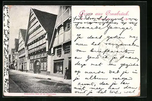 AK Osnabrück, Altdeutsches Haus an der Bierstrasse