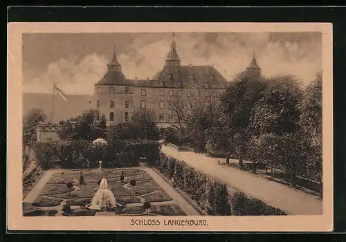 AK Langenburg, Blick auf das Schloss