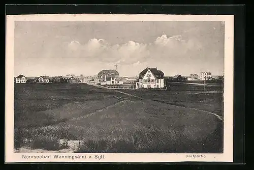 AK Wenningstedt a. Sylt, Dorfpartie