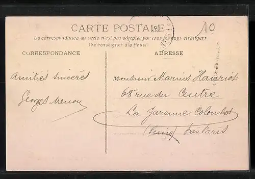 AK Fourmies, Rue Thiers, Strassenpartie