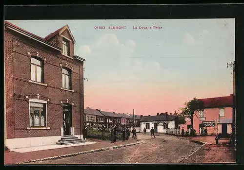 AK Jeumont, La Douane Belge