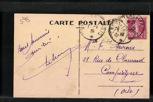 AK Feignies, La Cité des Cheminots