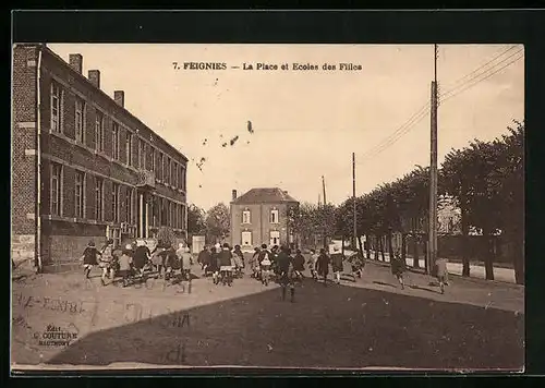 AK Feignies, La Place et Ecoles des Filles