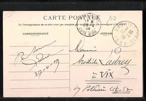 AK Orchies, Grand`Place, Beffroi, Rue de l`Eglise