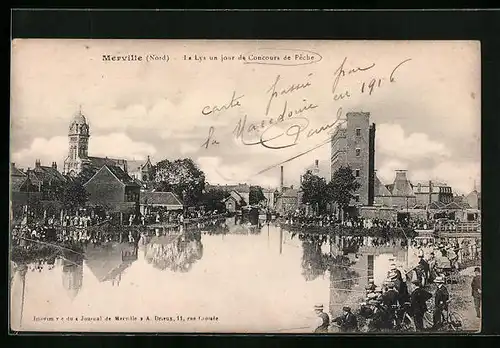 AK Merville, La Lys un jour de Concours de Pêche