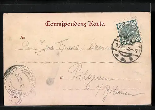 AK Linz a. Donau, Franz Josef-Platz mit Geschäften und Denkmal, Strassenbahn