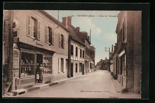 AK Bourth, Rue de Verneuil, Strassenpartie