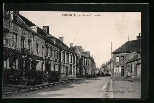 AK Bourth, Rue de Francheville, Strassenpartie