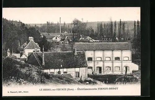 AK Le Mesnil-sur-l`Estrée, Établissements Firmin-Didot