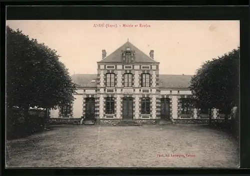 AK Andé, Mairie et Écoles